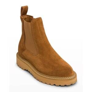 NEW DIEMME women's alberone suede chelsea boots in cognac